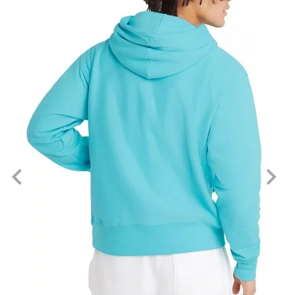 ✅✅CHAMPION REVERSE WEAVE INK SHADOW HOODIE IN PORTAL TEAL Men